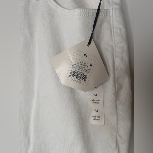 Ava & Viv Women’s Plus Size Mid-Rise Ankle Skinny Jeans, Sz.24, White - Picture 4 of 16